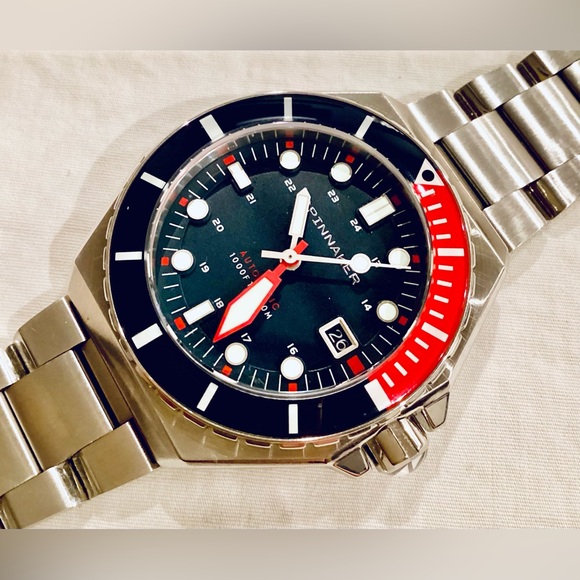 Spinnaker Dumas Automatic Soda Blue Watch SP-5081-JJ 44mm Dive Watch - Picture 4 of 16